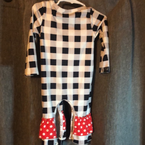 Baby One piece Christmas plaid Santa clause - Picture 3 of 5